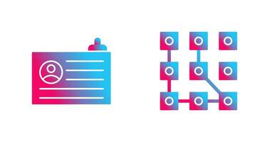 Compte et modèle icône vecteur