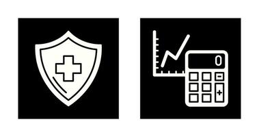 comptabilité et santé icône vecteur