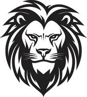 sur le rôder le féroce autorité de Lion emblème excellence fier chasseur le rugissement majesté de noir vecteur Lion logo