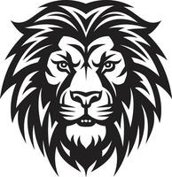 royal rugir noir Lion icône le rugir de autorité lisse souverain noir Lion emblème excellence le élégant règle vecteur