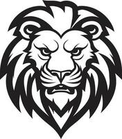 félin majesté vecteur Lion insigne royal profil noir Lion héraldique