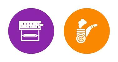 roulant le tabac et non cigare icône vecteur