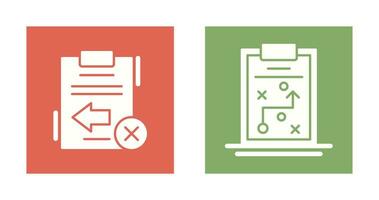 revenir échoué et stratégie d'entreprise icône vecteur