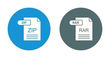 Zip *: français et rar icône vecteur