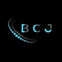 BCJ lettre logo Créatif conception. BCJ unique conception. vecteur