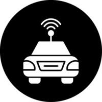 icône de vecteur de voiture autonome