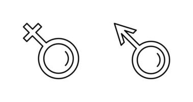 femelle et Masculin icône vecteur