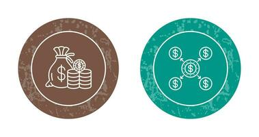économie et Distribution icône vecteur