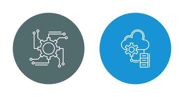 automatisation et gros Les données icône vecteur