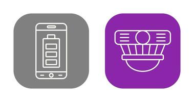 mobile batterie et détecteur icône vecteur