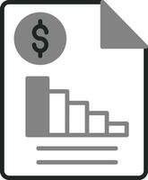 icône de vecteur de rapport financier