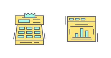 statistiques et check-out icône vecteur
