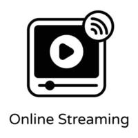 streaming et vidéo en ligne vecteur