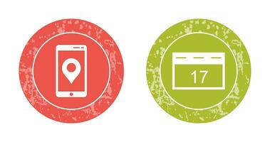 GPS un service et un événement la gestion icône vecteur