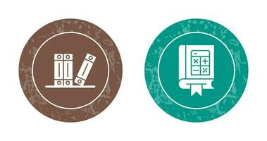 archiver et mathématiques icône vecteur