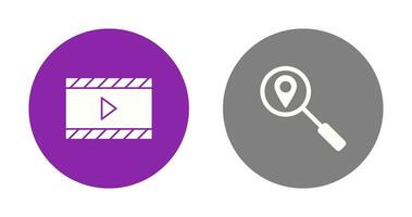 vidéo animation et suivi prestations de service icône vecteur