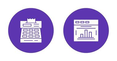 statistiques et check-out icône vecteur