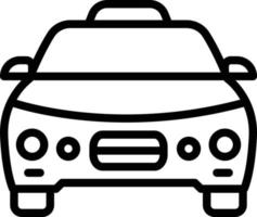 icône de ligne pour taxi vecteur