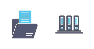 dossier et Bureau des dossiers icône vecteur
