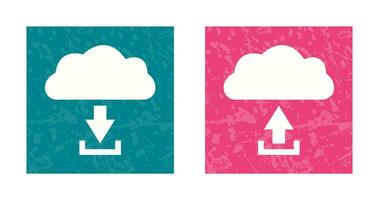 Télécharger de nuage télécharger à nuage icône vecteur