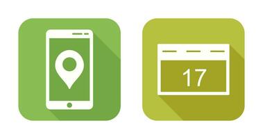 GPS un service et un événement la gestion icône vecteur