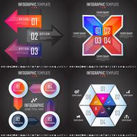 Modèle de conception d&#39;infographie vecteur