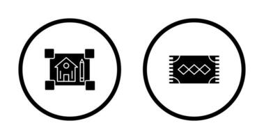 plan et couverture icône vecteur