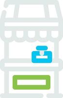 conception d'icône créative de stand de nourriture vecteur