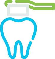 conception d'icône créative de brosse à dents vecteur