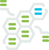 en alternance hexagones Créatif icône conception vecteur