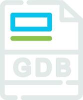 gdb Créatif icône conception vecteur