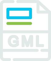gml Créatif icône conception vecteur