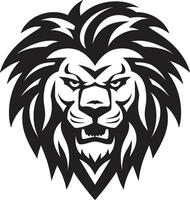 rôder dans style noir Lion icône emblème le élégance de le chasser rugissement excellence noir Lion logo le poursuite de la maîtrise vecteur