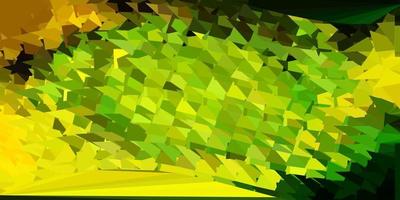 motif polygonal de vecteur vert clair, jaune.