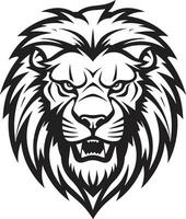 rugissement dominance une Lion icône conception élégance dans action le noir Lion vecteur logo