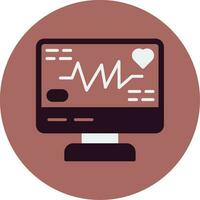 icône de vecteur d'électrocardiogramme