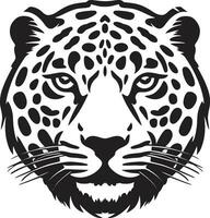 chasse pour excellence noir léopard logo conception le rôder panthère vecteur noir léopard icône