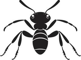 élégance dans simplicité noir fourmi vecteur conception noir vecteur fourmi icône une logo de excellence