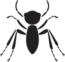 lisse noir vecteur fourmi icône logo une moderne chef-d'oeuvre élégant fourmi emblème noir vecteur logo conception