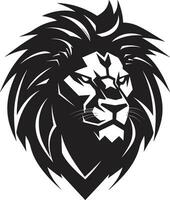 gracieux prédateur Lion logo conception rôder excellence noir vecteur Lion icône