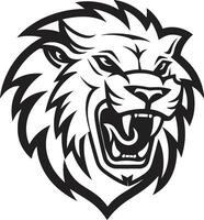 fier Puissance le noir Lion icône dans vecteur traquer excellence une Lion logo excellence