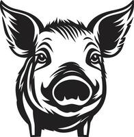 élégant porc badge moderne porc vecteur symbole