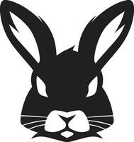 gracieux lapin emblématique symbole abstrait noir lièvre graphique vecteur