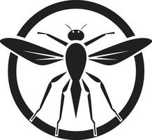 moderne moustique icône minimaliste moustique logo concept vecteur