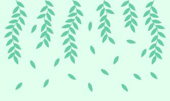 Facile arrière-plan, vert branches et feuilles, vecteur