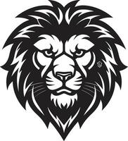 les Lions rugir royal noir logo sombre dominance vecteur Lion héraldique