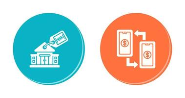 de location et transaction icône vecteur