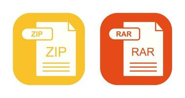 Zip *: français et rar icône vecteur