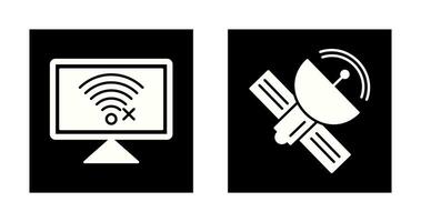 débranché réseau et Satellite icône vecteur