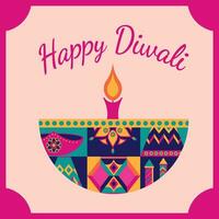 diwali thème icône esthétique, Indien vacances fête diwali vecteur